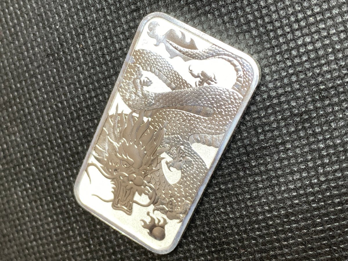 31.1 gram 2022 year ( new goods ) Australia [ Dragon * dragon ] original silver 1 ounce bar 