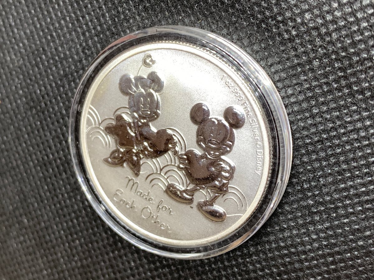 31.1 gram 2023 year ( new goods )niue[ Mickey . minnie * Valentine ] original silver 1 ounce silver coin 