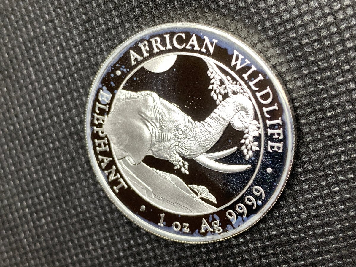 31.1 gram 2023 year ( new goods )so Mali a[ Africa wild life * elephant ] original silver 1 ounce silver coin 