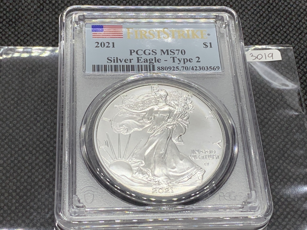 31.1 gram original silver PCGS MS70 America Eagle uo- King Liberty 2021 year [2 type ] 1 dollar silver coin.999 silver silver coin 1oz 1 ounce 