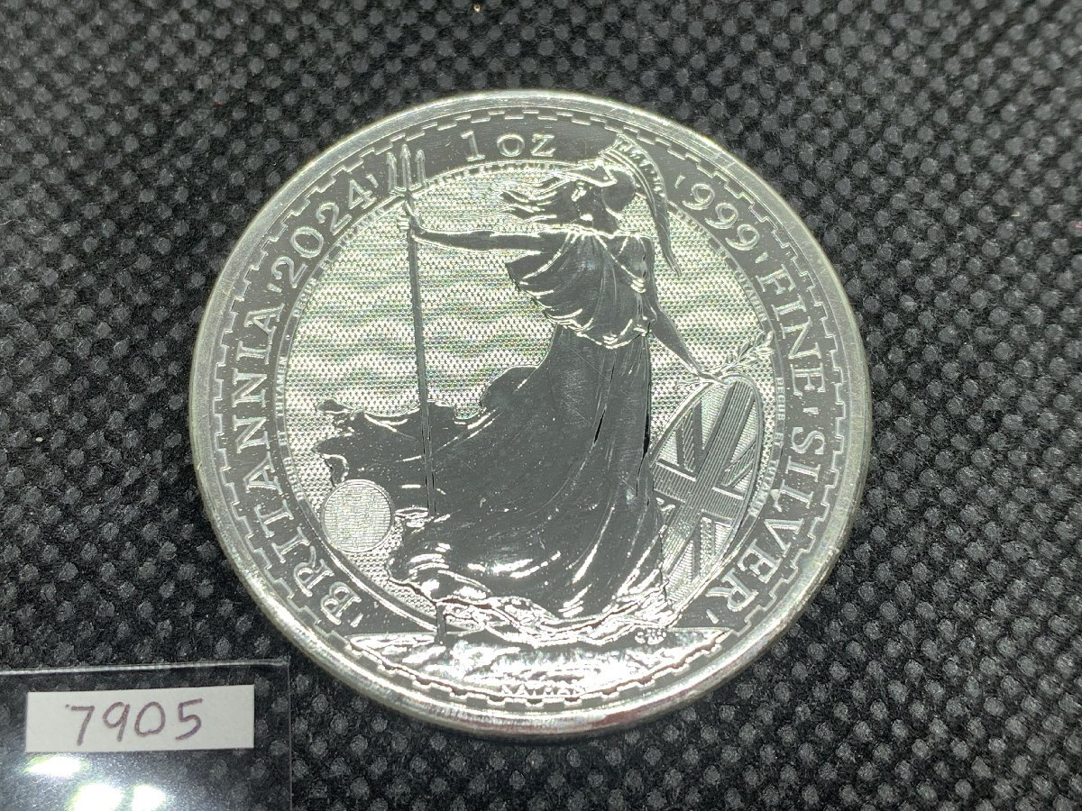 31.1 gram 2023 year ( new goods ) England [ Britannia ] original silver 1 ounce silver coin ( Charles 3.)