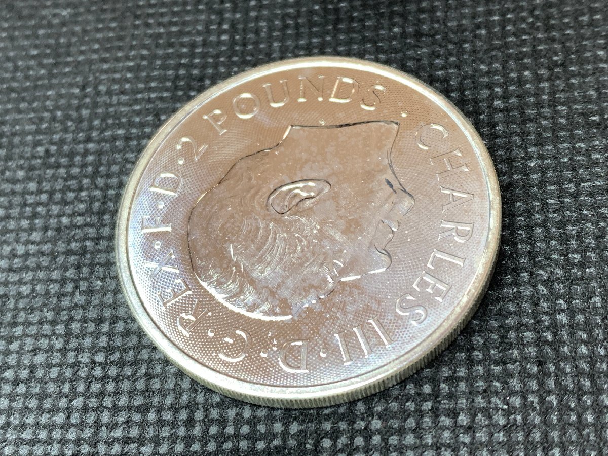 31.1グラム 2023年 (新品) イギリス「英国王室の紋章・ライオンとユニコーン」純銀 1オンス 銀貨の画像6