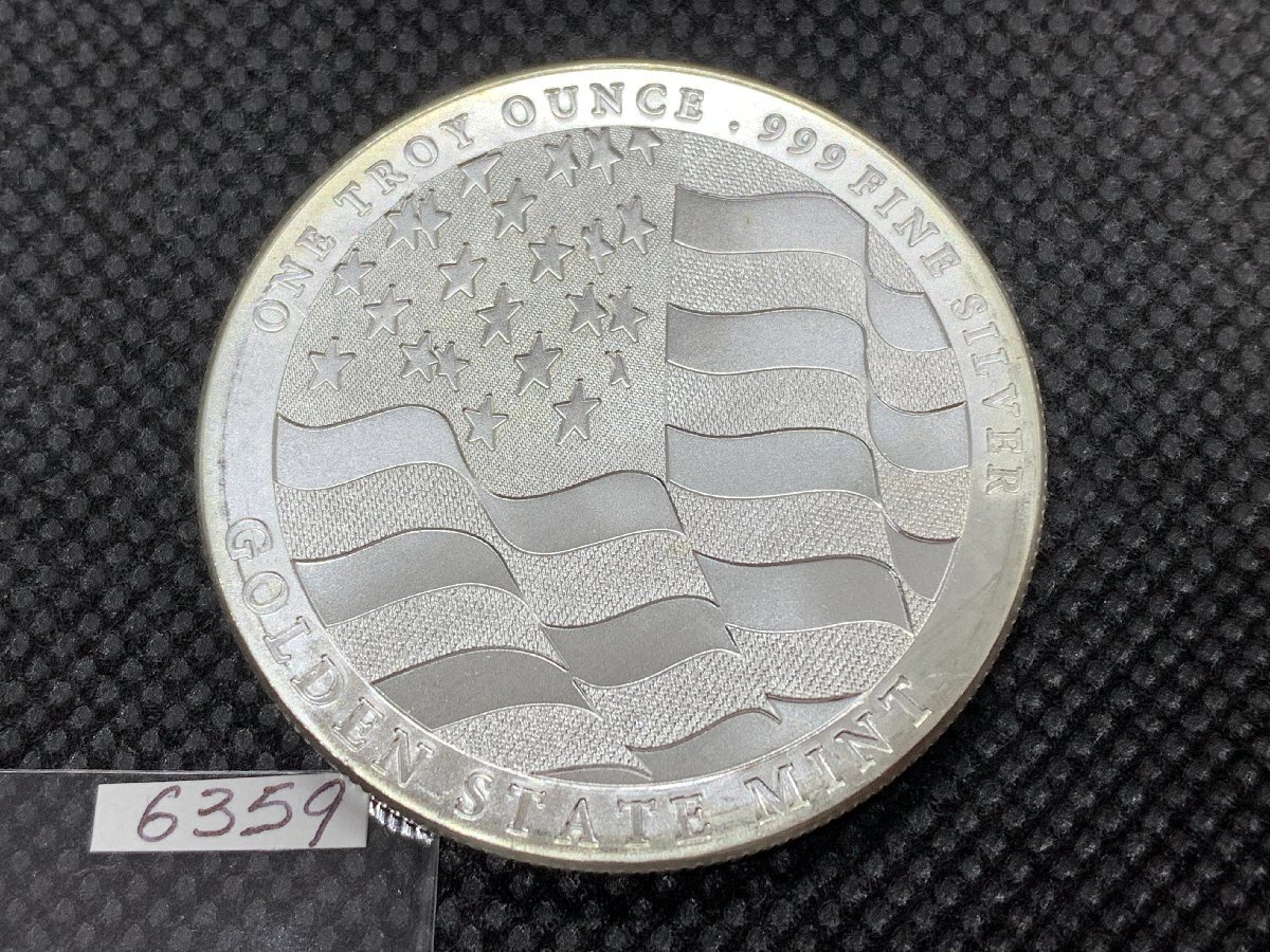 31.1グラム (新品) アメリカ 「イーグル・力、自由、誇り」純銀 1オンス メダルの画像2