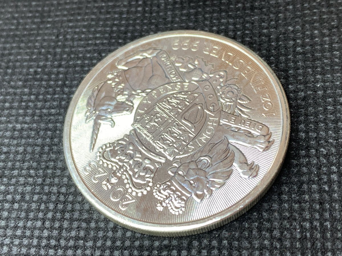 31.1グラム 2023年 (新品) イギリス「英国王室の紋章・ライオンとユニコーン」純銀 1オンス 銀貨の画像5