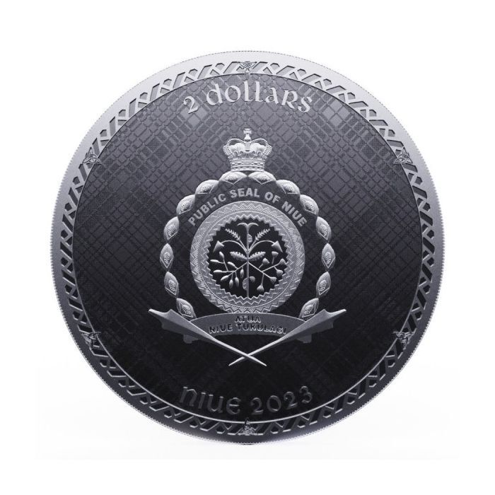 [保証書・カプセル付き] 2023年 (新品) ニウエ「スコットランドのユニコーン」純銀 1オンス 銀貨の画像2