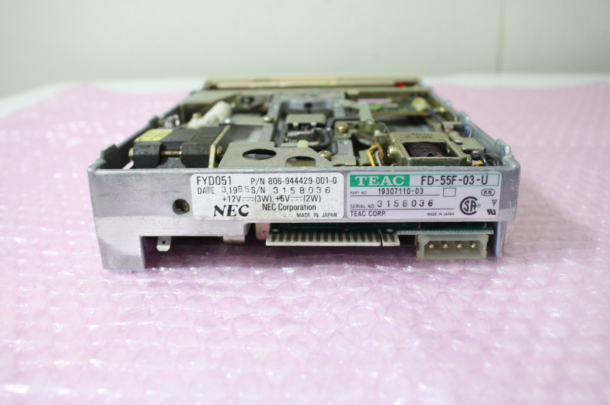 KT15[ present condition goods ]NEC 5 -inch FDD FYD051/TEAC FD-55F-03-U