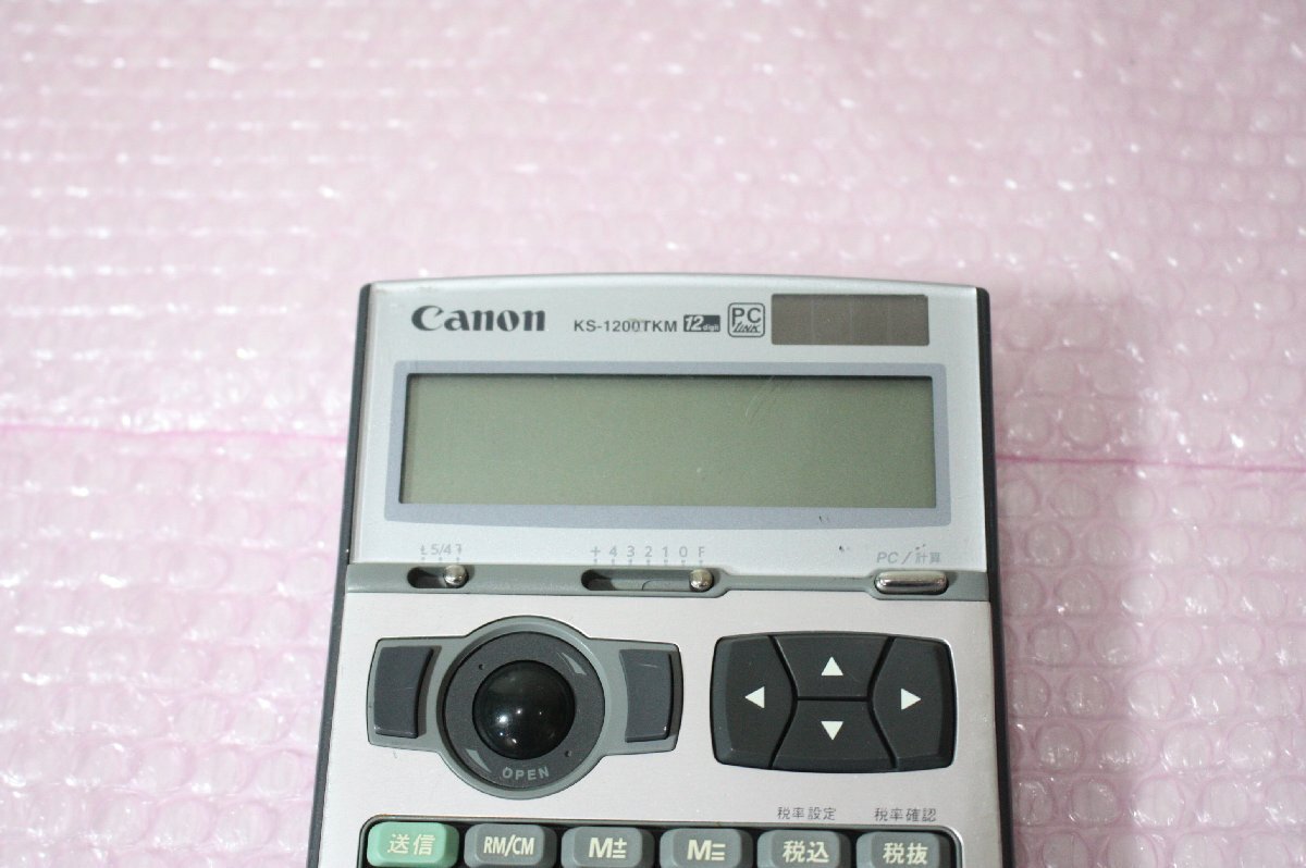 F5183【現状品】Canon テンキー 電卓 KS-1200TKM_画像2