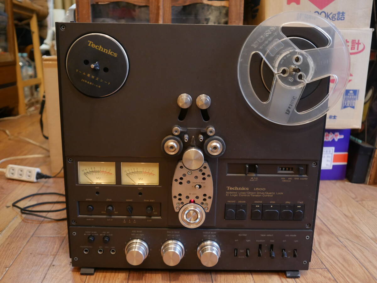 動作確認済】Technics テクニクス RS-1500Uオープンリールデッキ 動作確認済】Technics テクニクス RS-1500Uオープンリールデッキ