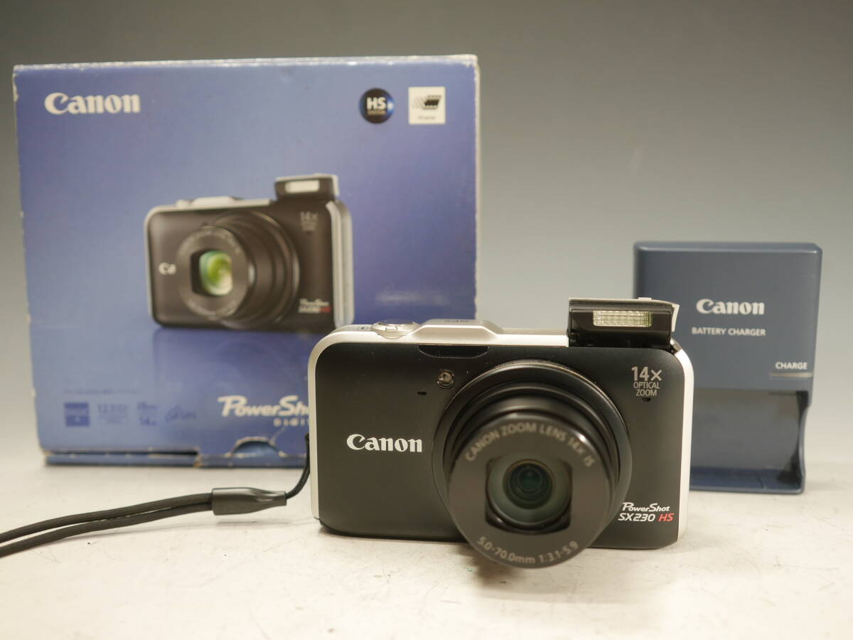 ◆Canon PowerShot【SX230 HS】コンパクトデジタルカメラ 1210万画素 光学14倍 共箱 充電器付属 キヤノン_画像2