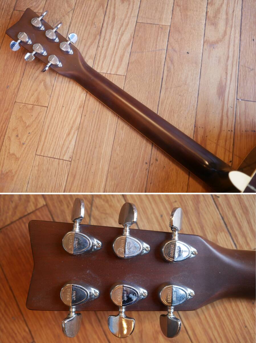 ◆YAMAHA【FG-201B】アコースティックギター 日本製 オレンジラベル USED品 ハードケース付属 ヤマハ_画像6