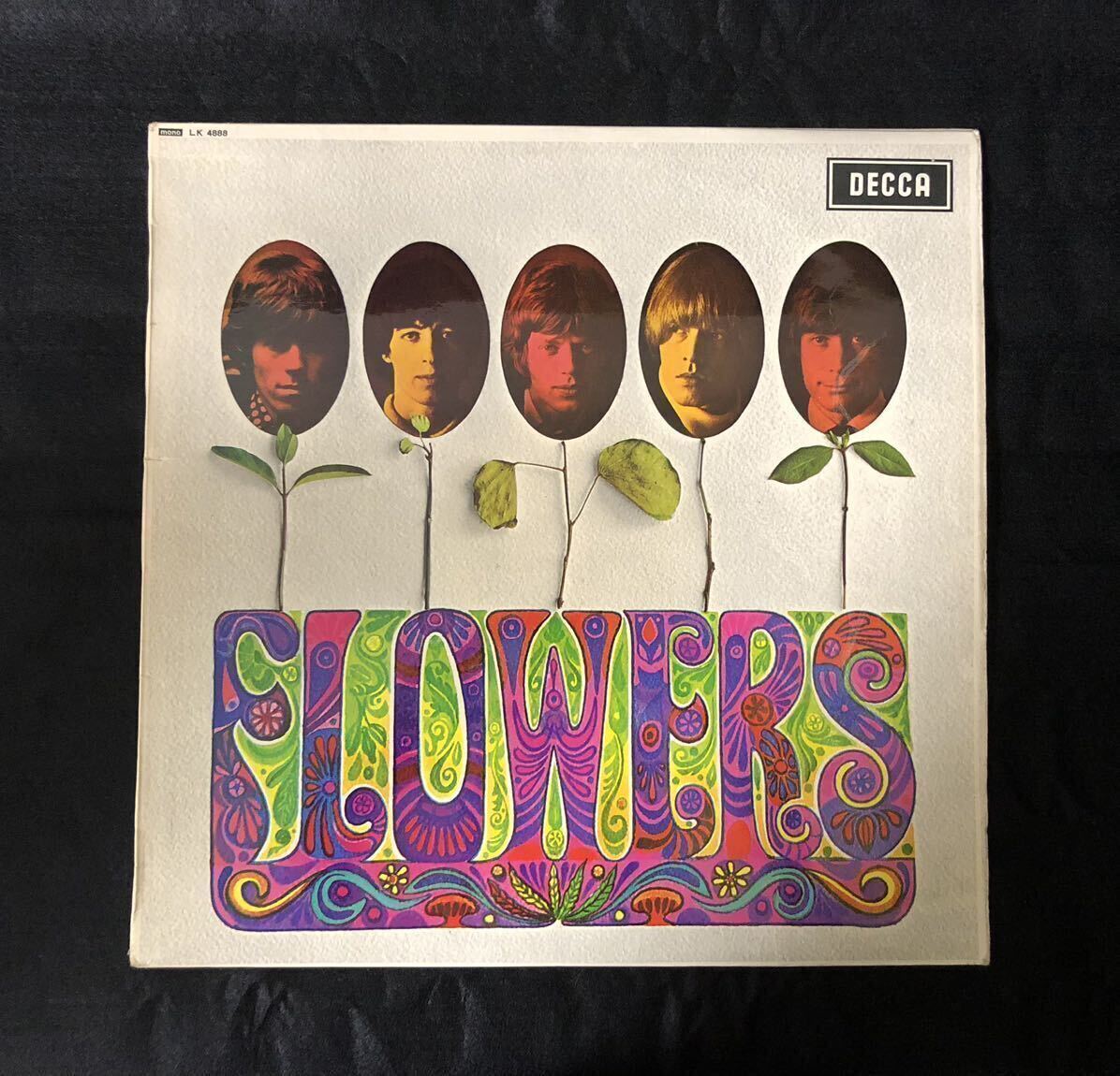 稀少Mono! 英原盤 The Rolling Stones Flowers 両1Bスタンパー! UKexport LK4888 ローリングストーンズ UKオリジナル_画像1