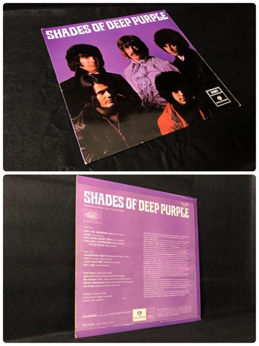 英原盤 Deep Purple Shades Of Deep Purple 激レア 初回Y/Bラベル SOLDINUK初版 1G/1P! Stereo PCS7055 ディープパープル UKオリジナルの画像3