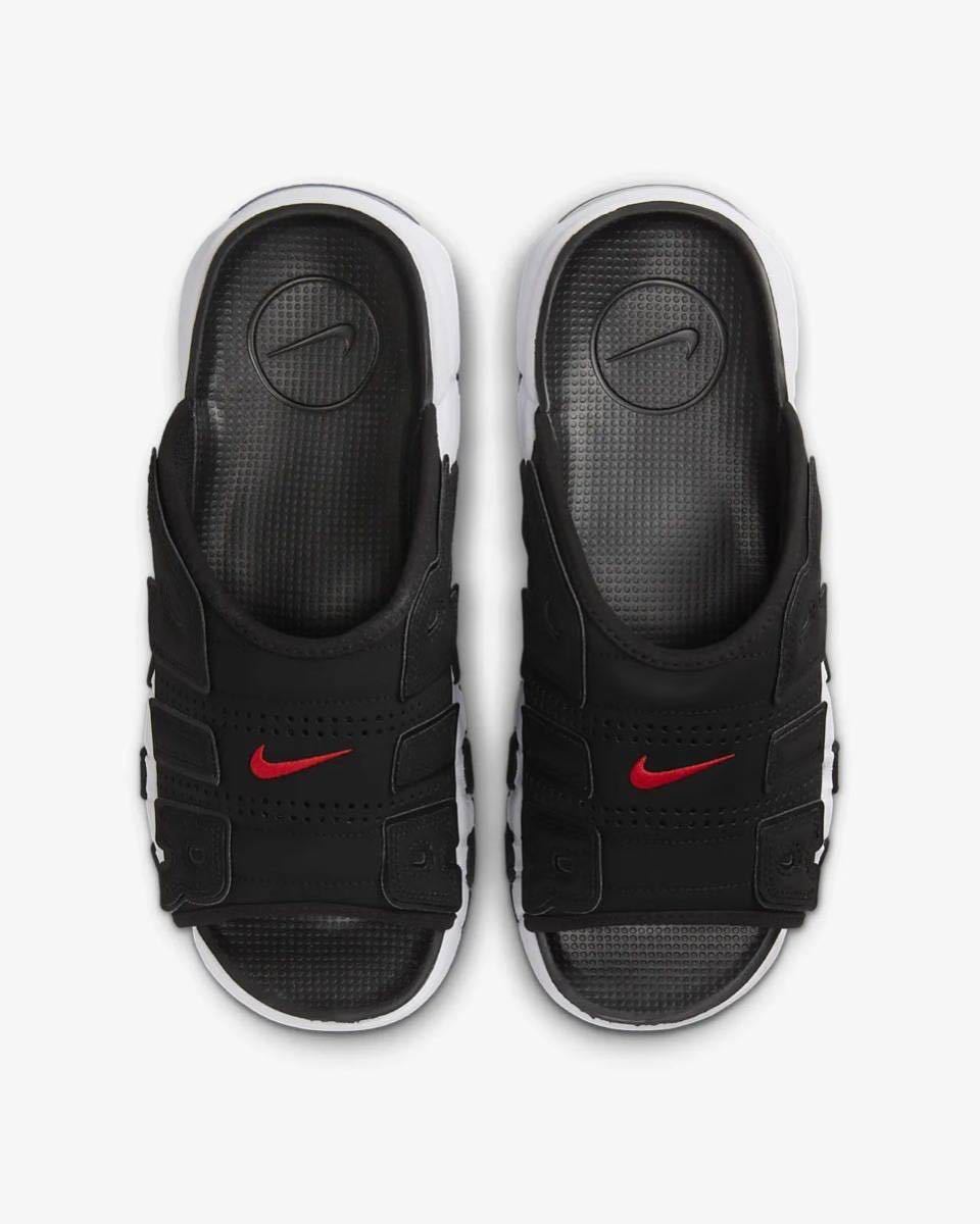 送料無料 27.0cm Nike Air More Uptempo Slide Black Clear White ナイキ エアモアアップテンポ スライド ブラック クリア ホワイト US9