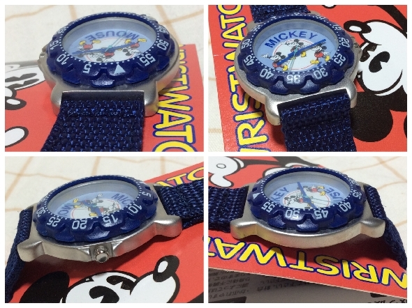 送料300円～ ※ジャンク扱い 動作不明 2000 SEGA ２個セット ミッキー ミニー 腕時計 ディズニー 腕時計 Disney 時計の画像4