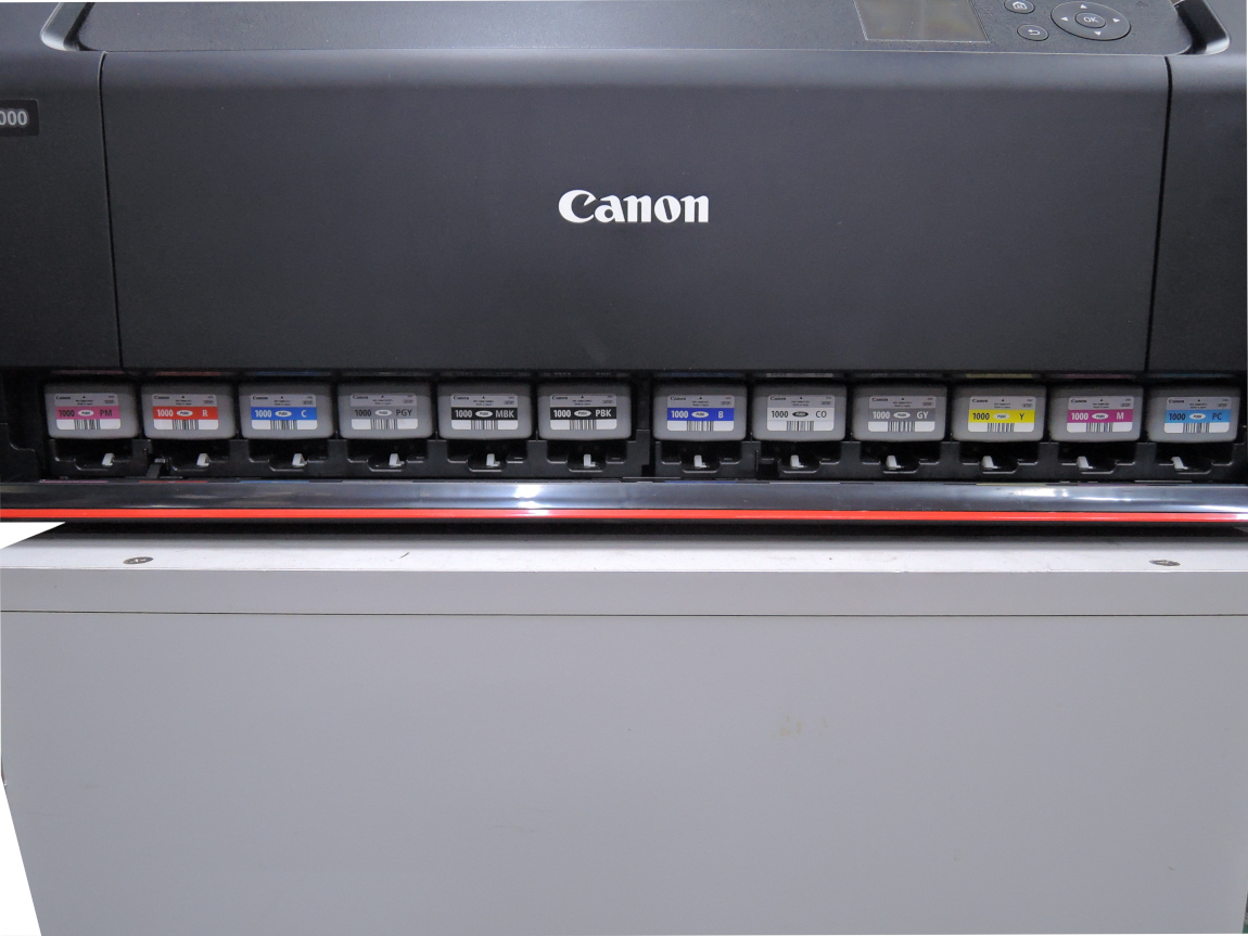 印刷枚数少ない100枚以下 目詰まり無し Canon PRO-1000 大判プリンター A2ノビ対応 imagePROGRAF メンテナンスカートリッジMC-20 新品交換_画像6