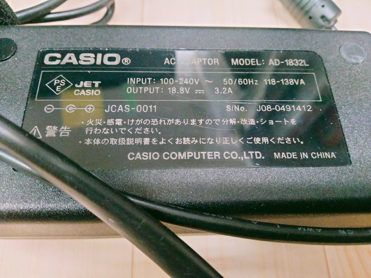 中古 カシオ ネームランド用アダプター AD-1832Lの画像1