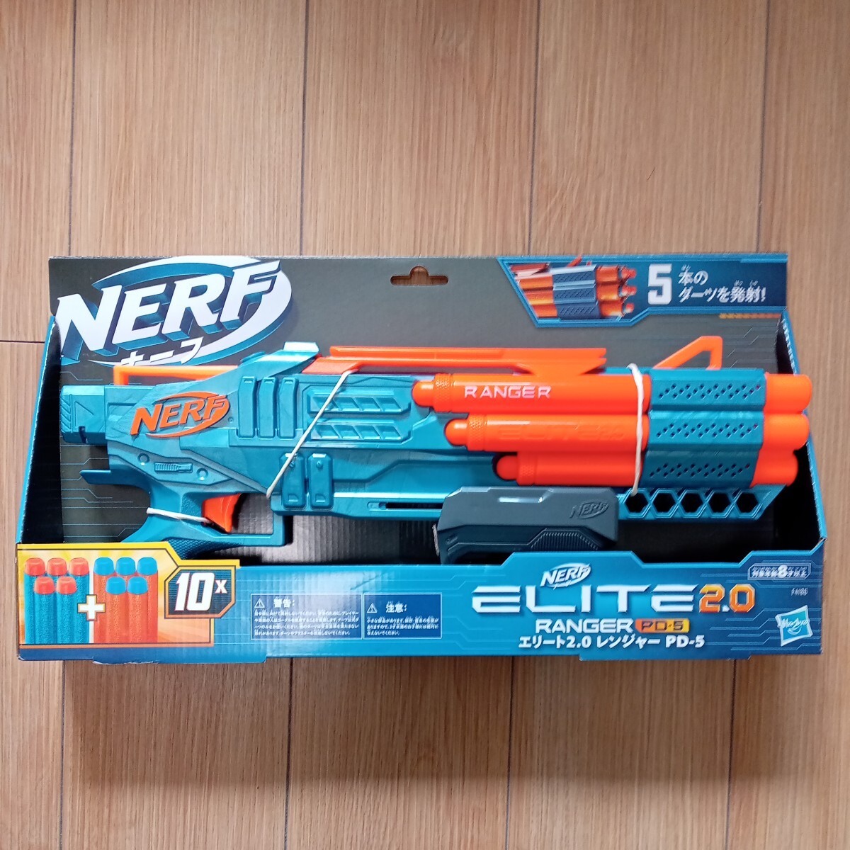 新品 NERF ELITE2.0 RANGER PD-5 ナーフ エリート2.0 レンジャー 正規品 手動ブラスター ダーツ5本装填バレル ダーツ10本付属 トイガン_画像1