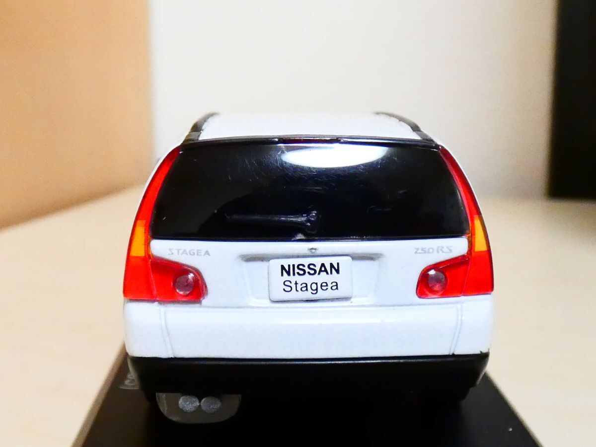 国産名車コレクション 1/43 日産 ステージア 2003 白 アシェット Nissan stagea 旧車 クラシックカー ミニカー ＴＡの画像4