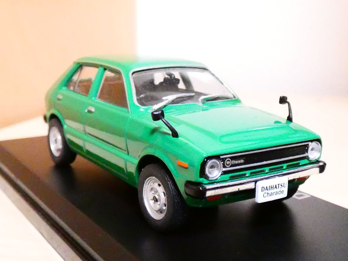 国産名車コレクション 1/43 ダイハツ シャレード 1977 緑 アシェット daihatsu charade 旧車 クラシックカー ミニカー ＴＡの画像1