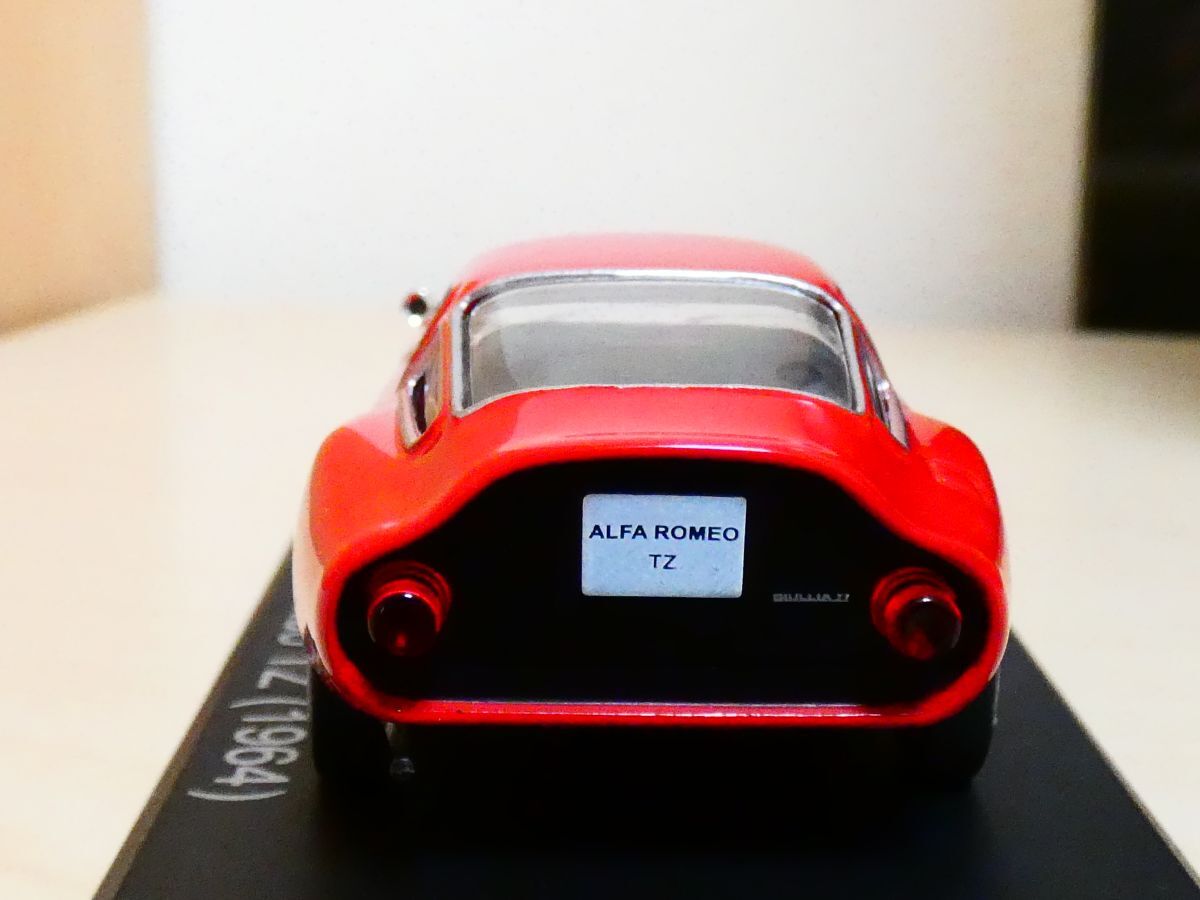 国産名車コレクション 1/43 アルファロメオ TZ 1964 赤 アシェット 旧車 クラシックカー ミニカー ＴＡ_画像4