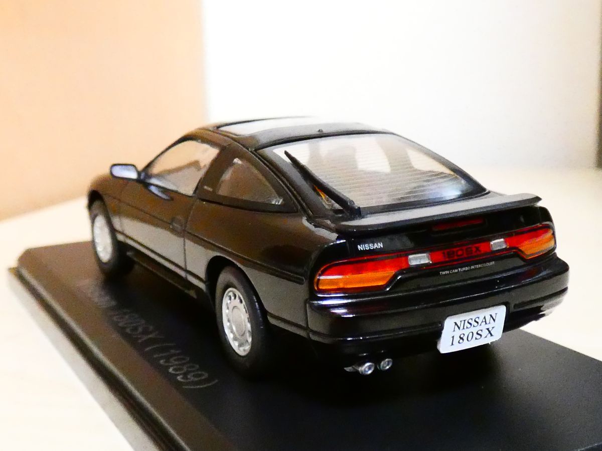 国産名車コレクション 1/43 日産 Nissan 180SX 1989 黒 アシェット 旧車 クラシックカー ミニカー ＴＡの画像2