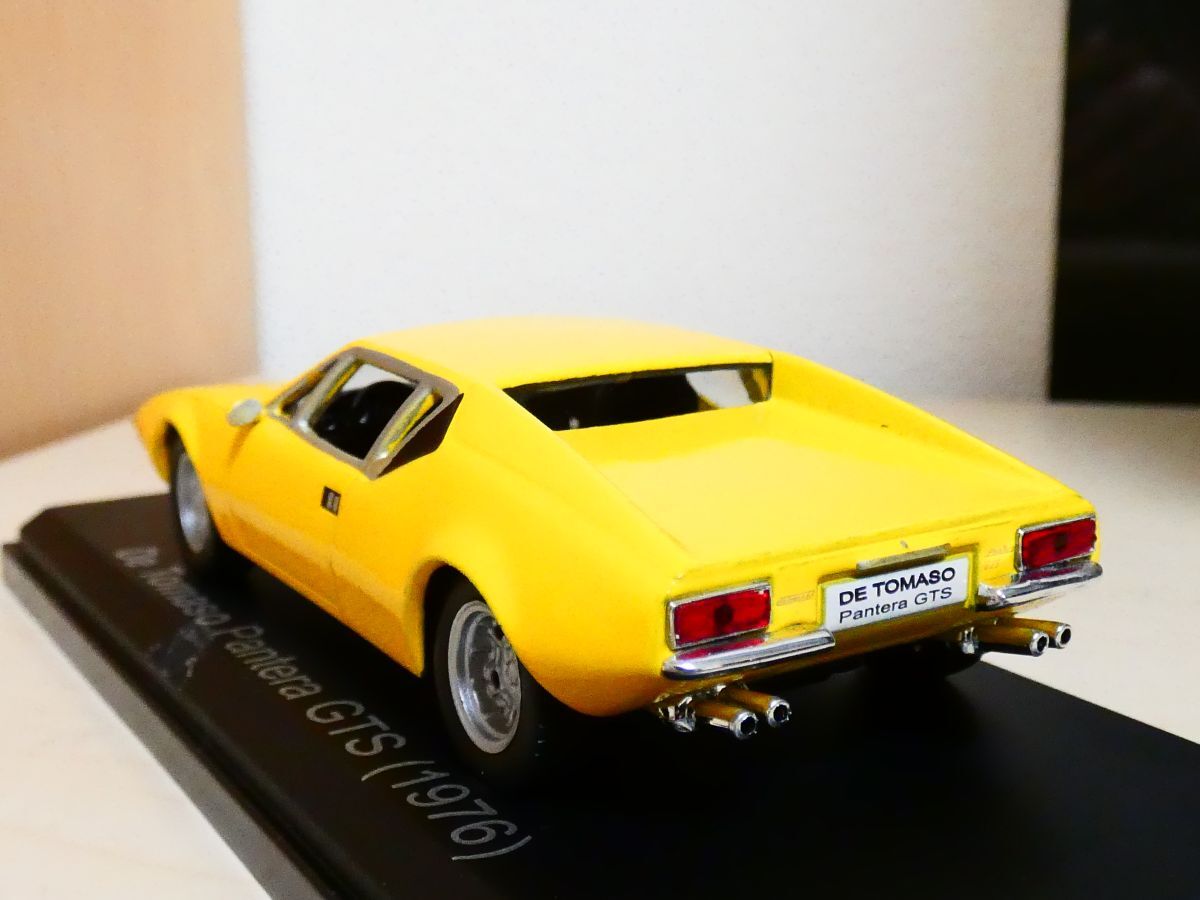 国産名車コレクション 1/43 デ・トマソ パンテーラ GTS 1979 黄色 アシェット de tomaso pantera 旧車 クラシックカー ミニカー ＴＡの画像2