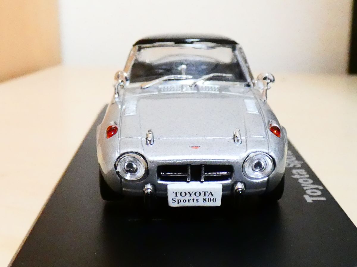 国産名車コレクション 1/43 トヨタ スポーツ 800 1964 シルバー アシェット 旧車 クラシックカー ミニカー ＴB_画像3