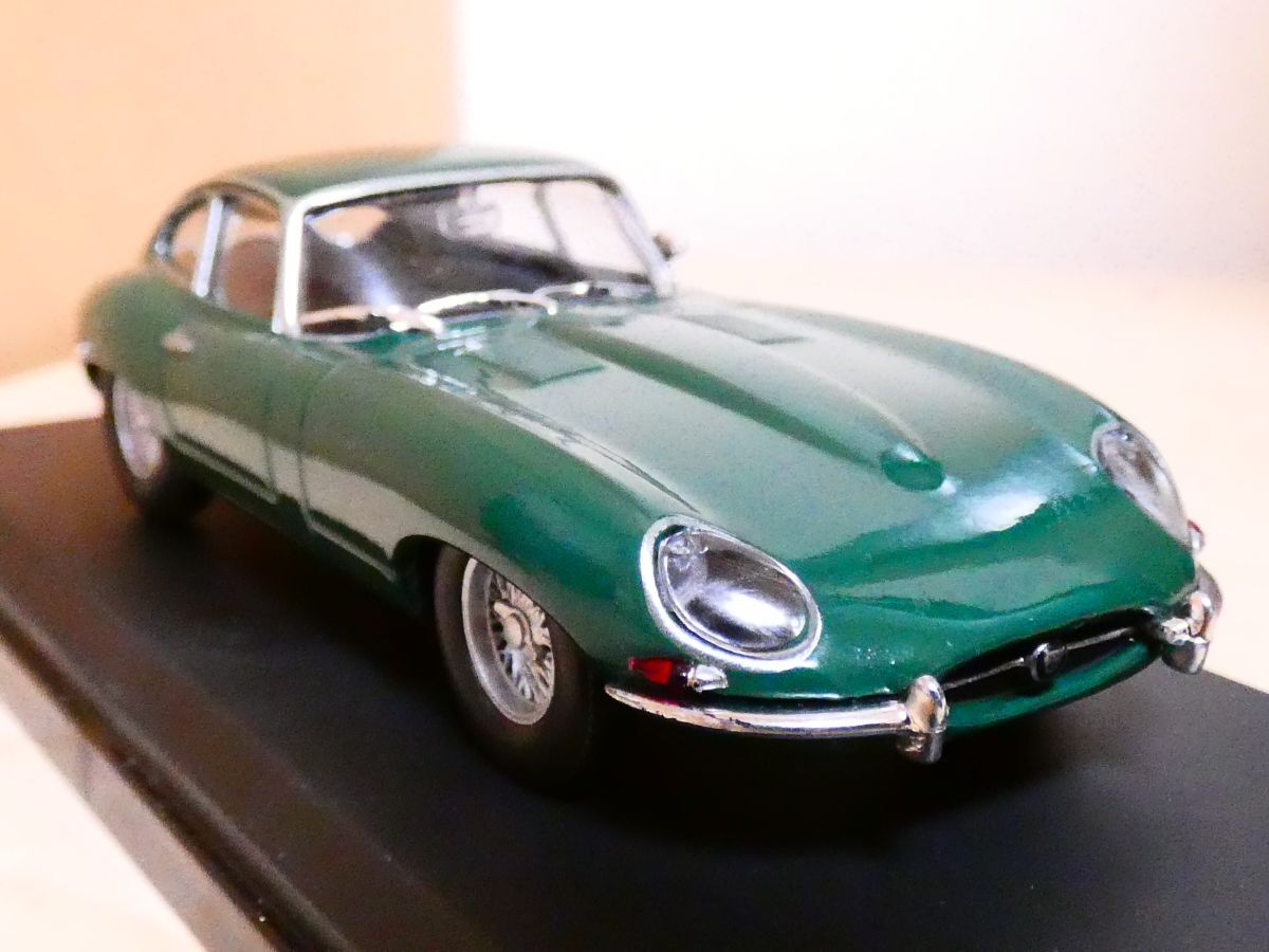 国産名車コレクション 1/43 ジャガー jaguar E タイプ クーペ 1968 緑 アシェット 旧車 クラシックカー ミニカー ＴCの画像1