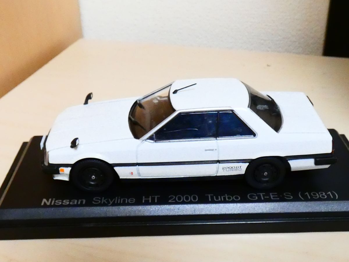 国産名車コレクション 1/43 日産 スカイライン Nissan Skyline HT2000 ターボ R30 1981 白 アシェット 旧車 クラシックカー ミニカー ＴCの画像5