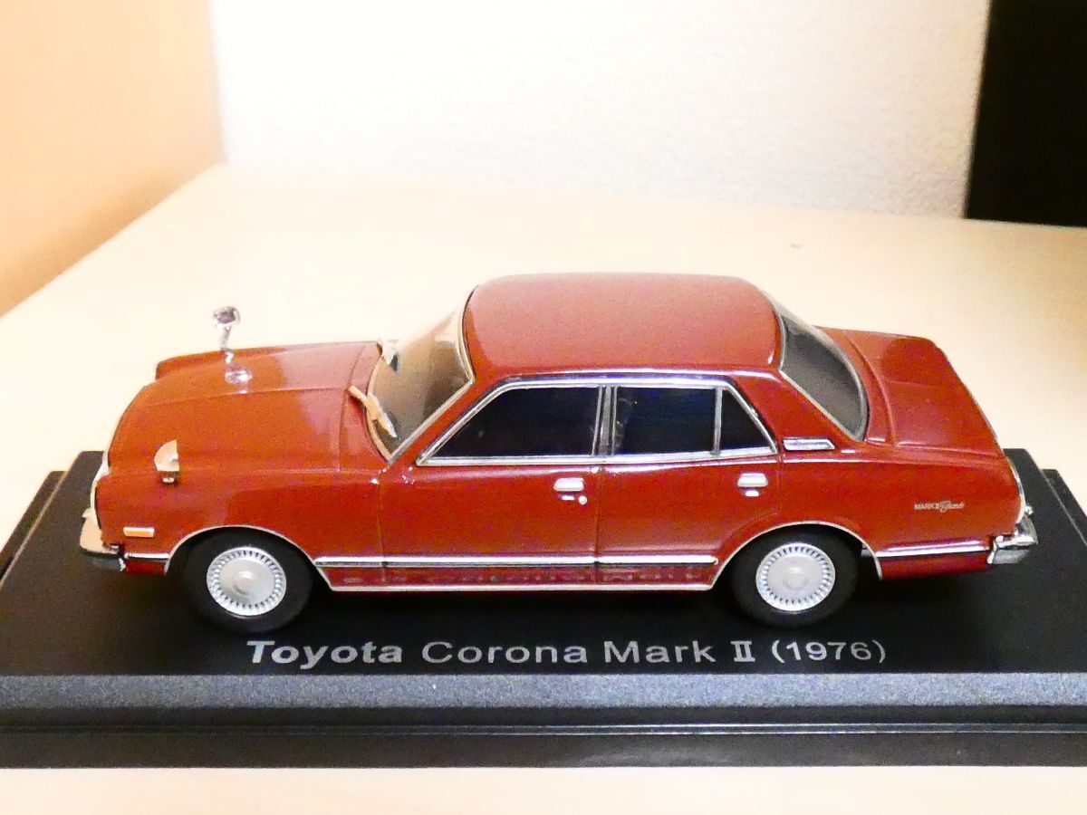 国産名車コレクション 1/43 トヨタ コロナ マークⅡ 1976 ④ アシェット 旧車 クラシックカー ミニカー ＴCの画像5