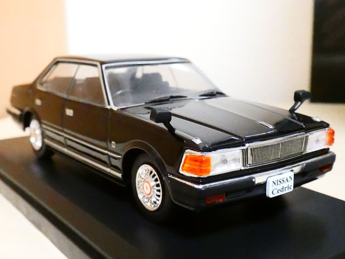 国産 名車コレクション 1/43 日産 セドリック 430 1979 黒 アシェット 旧車 クラシックカー ミニカー ＴDの画像1