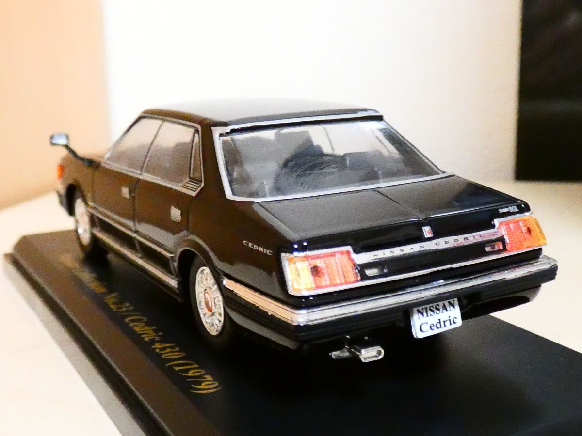 国産 名車コレクション 1/43 日産 セドリック 430 1979 黒 アシェット 旧車 クラシックカー ミニカー ＴDの画像2