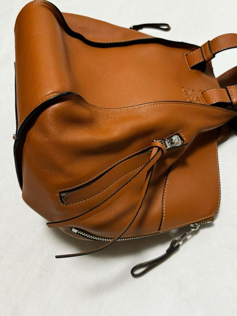 ロエベ 銀座本店 直営店 購入 ハンモック バッグ スモール LOEWE クラシックカーフ レザー ショルダーバッグ ハンドバッグの画像5