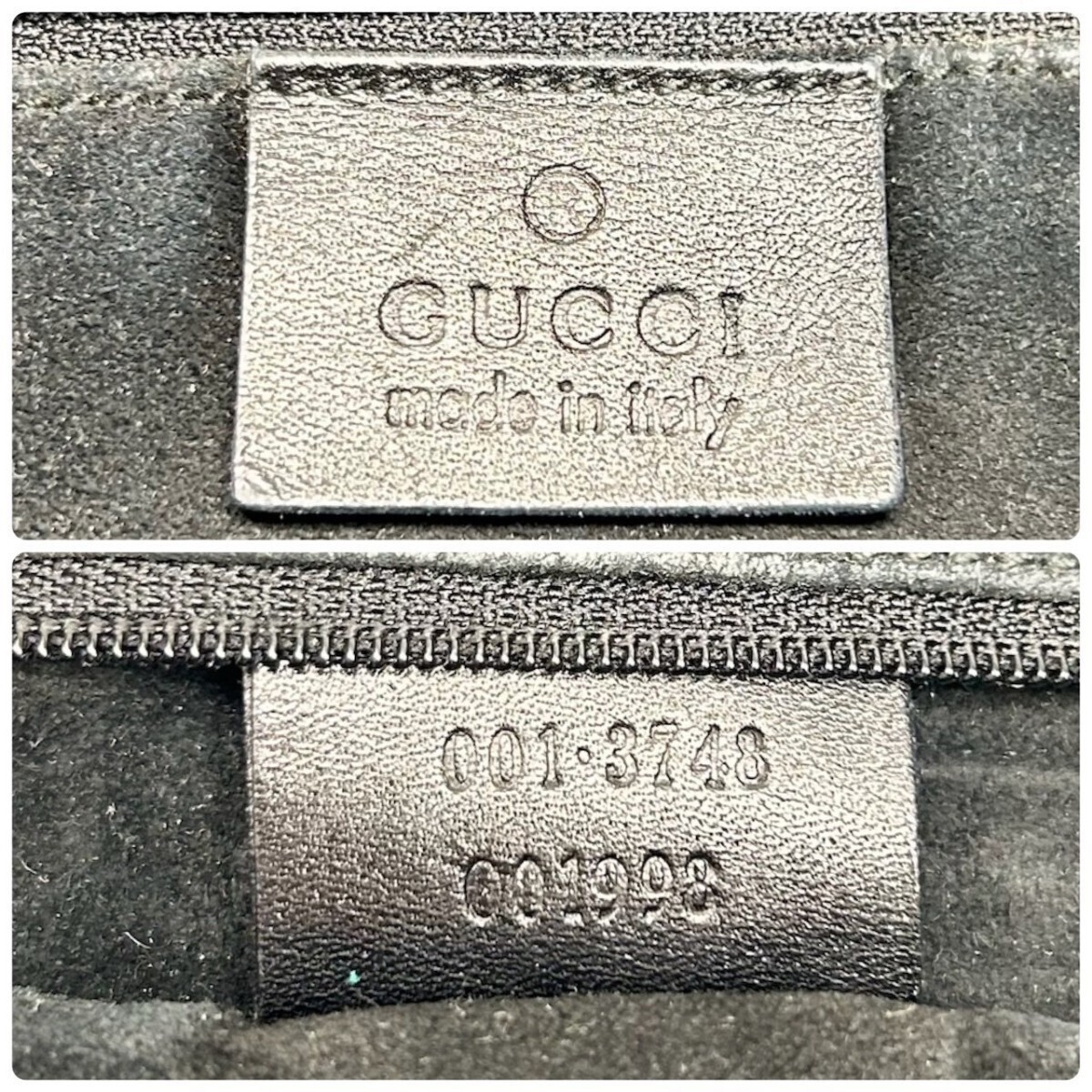 希少モデル◆極美品 グッチ GUCCI ハンドバッグ ショルダーバッグ 巾着 スエード GG ブラック 黒 レザー 本革 鞄 肩掛け ワンショルダー_画像9