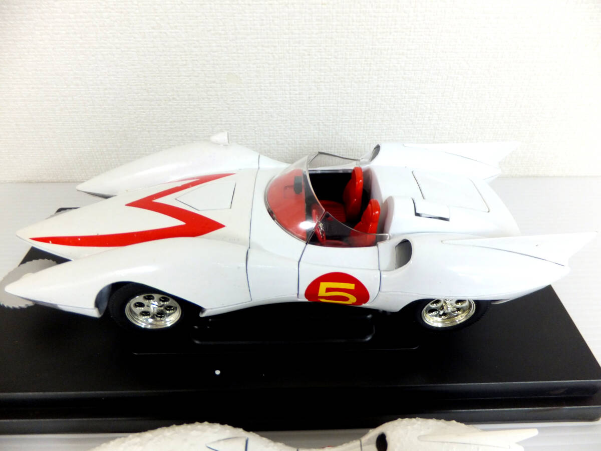 B1712 アメリカンマッスル マッハGoGoGo マッハ号 1/18 、ジャダ 1/24 ダイキャストモデル 2個セット まとめ SPEED RACER MACH5 Jada 現状_画像4