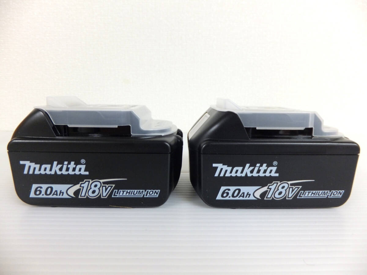 B1805 新品 未使用 makita マキタ 純正 バッテリー BL1860B 18V 6.0Ah 2個セット まとめ 電動工具_画像3