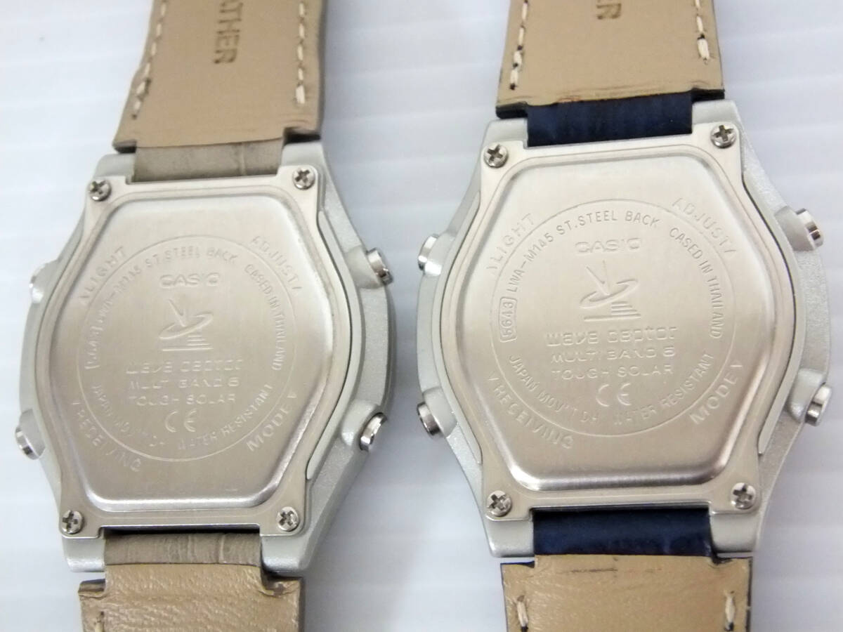 B1851 美品 CASIO カシオ LWA-M145 ウェーブセプター タフソーラー 腕時計 2本セット 腕時計 まとめ_画像6