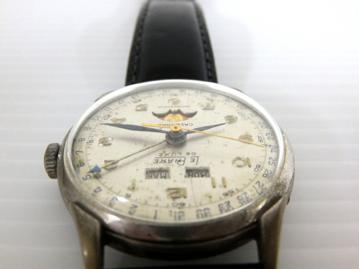 B1845 LE PHARE DELUXE ルファール ムーンフェーズ 手巻き ビンテージ 腕時計 現状の画像4