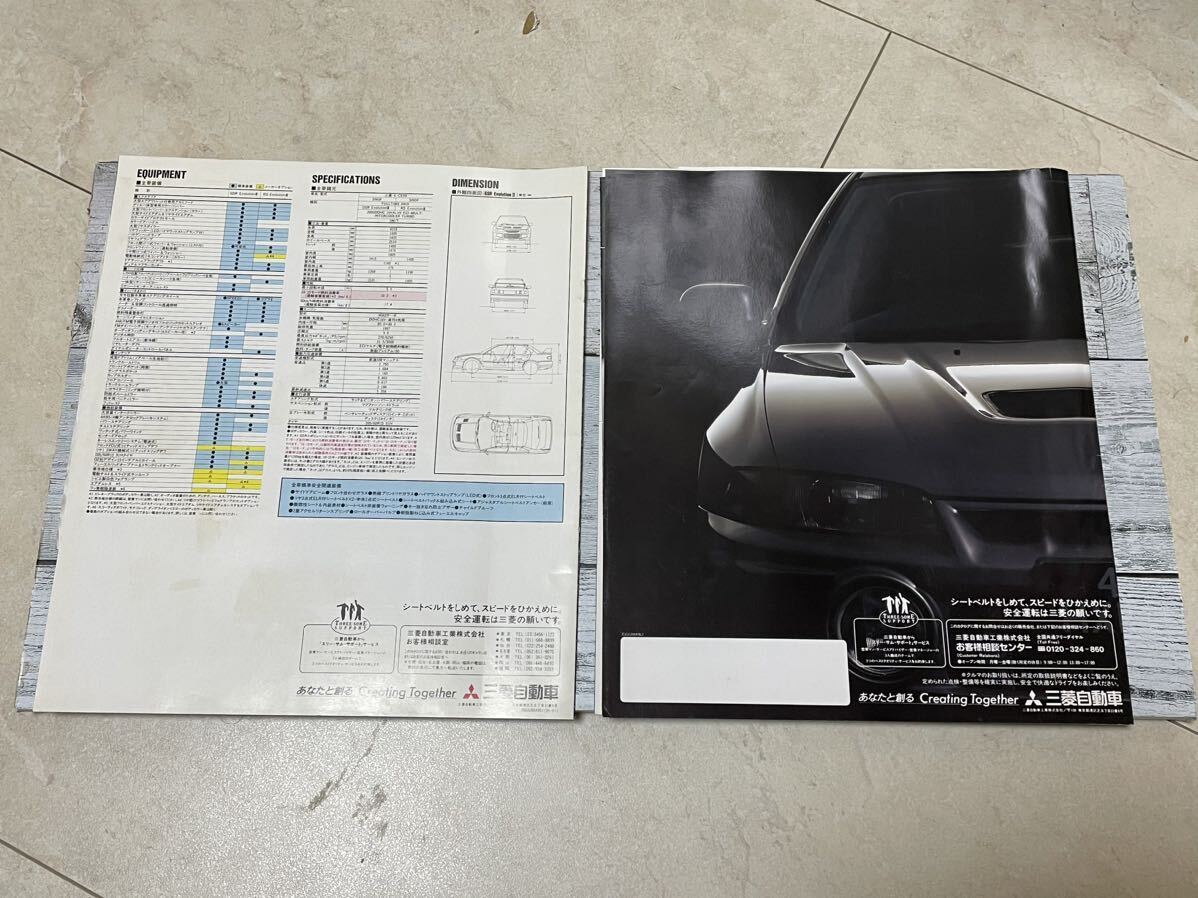 三菱 ランサー エボリューション LANCER GSR Evolution Ⅲ・ Ⅳ カタログ 2冊セットの画像2