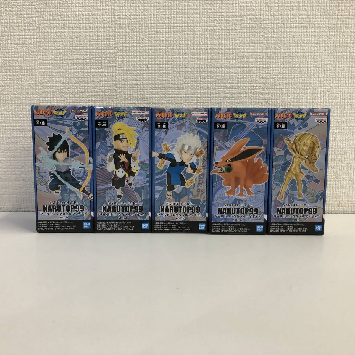 【未開封】玩具 NARUTO-ナルト- NARUTOP99 ワールドコレクタブル フィギュア vol.5 コンプリートセット WCF まとめ 計5体 T240320-52_画像1