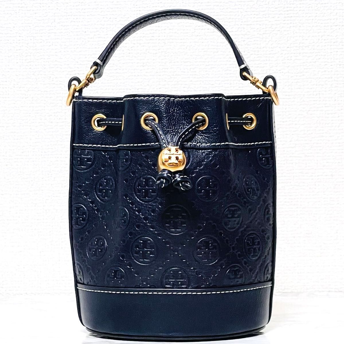 【美品】TORY BURCH トリーバーチ バケットバッグ ショルダーバッグ 