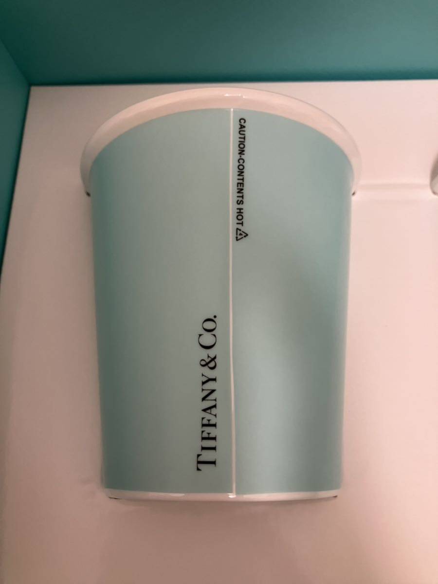 新品!!ティファニー☆キャットストリート ボーンチャイナ ペーパーカップ ペア☆TIFFANY&Co. 食器 コップ マグカップ_画像2