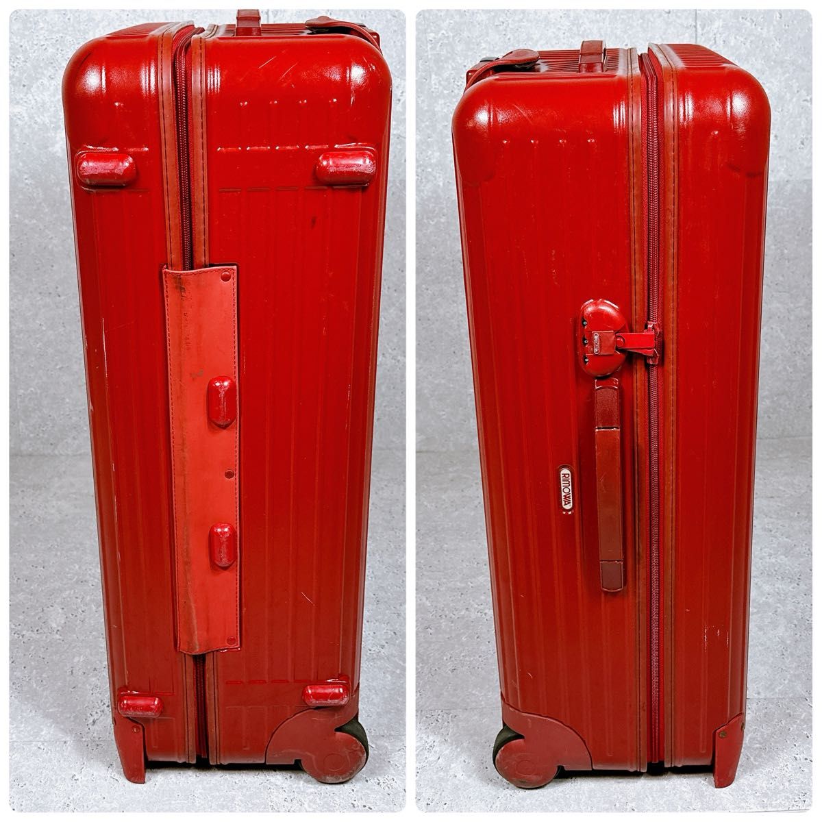 良品 RIMOWA スーツケース SALSA 855 70 二輪 82L 赤 リモワ 良品 RIMOWA スーツケース SALSA 855 70 二輪 82L 赤 リモワ