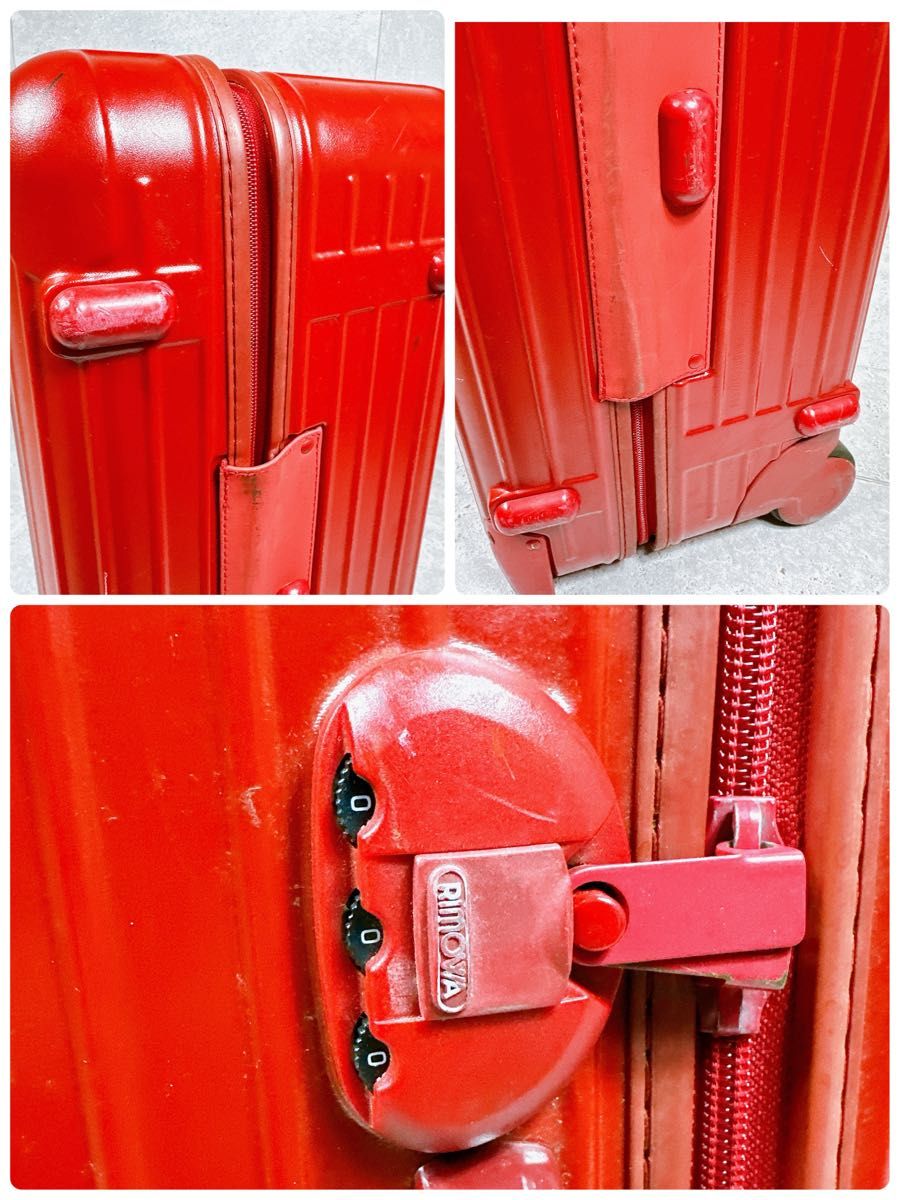 良品 RIMOWA スーツケース SALSA 855 70 二輪 82L 赤 リモワ 良品 RIMOWA スーツケース SALSA 855 70 二輪 82L 赤 リモワ