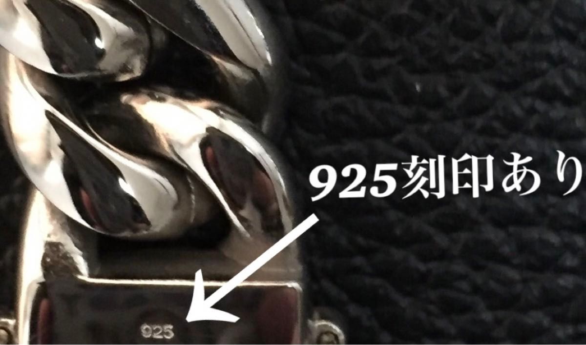 美品　特別製　シルバー925　喜平　マイアミ　チェーン　ネックレス　メンズ　8面