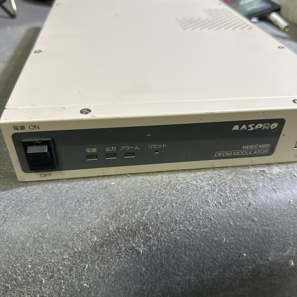 「D538」MASPRO マスプロ製OFDM変調器　HDEC4MD 動作未確認　通電OK 現状出品