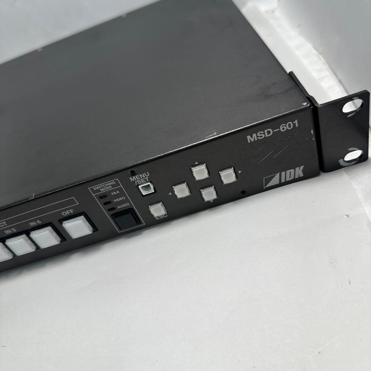 「2FD14」IDK デジタルマルチスイッチャMSD-601 中古　現状出品 通電確認_画像3