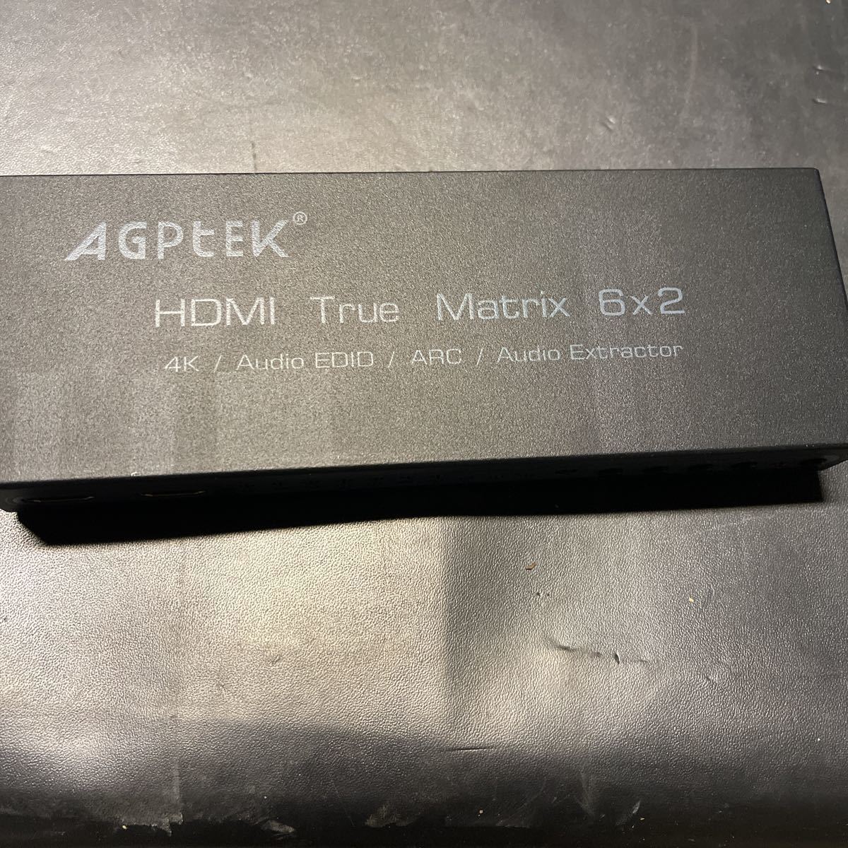 「B600」AGPTEK HDMI True Matrix 6x2 4K Audio　EDID ARC Audio Extractor 電源アダプター無し　本体のみ　現状出品_画像2