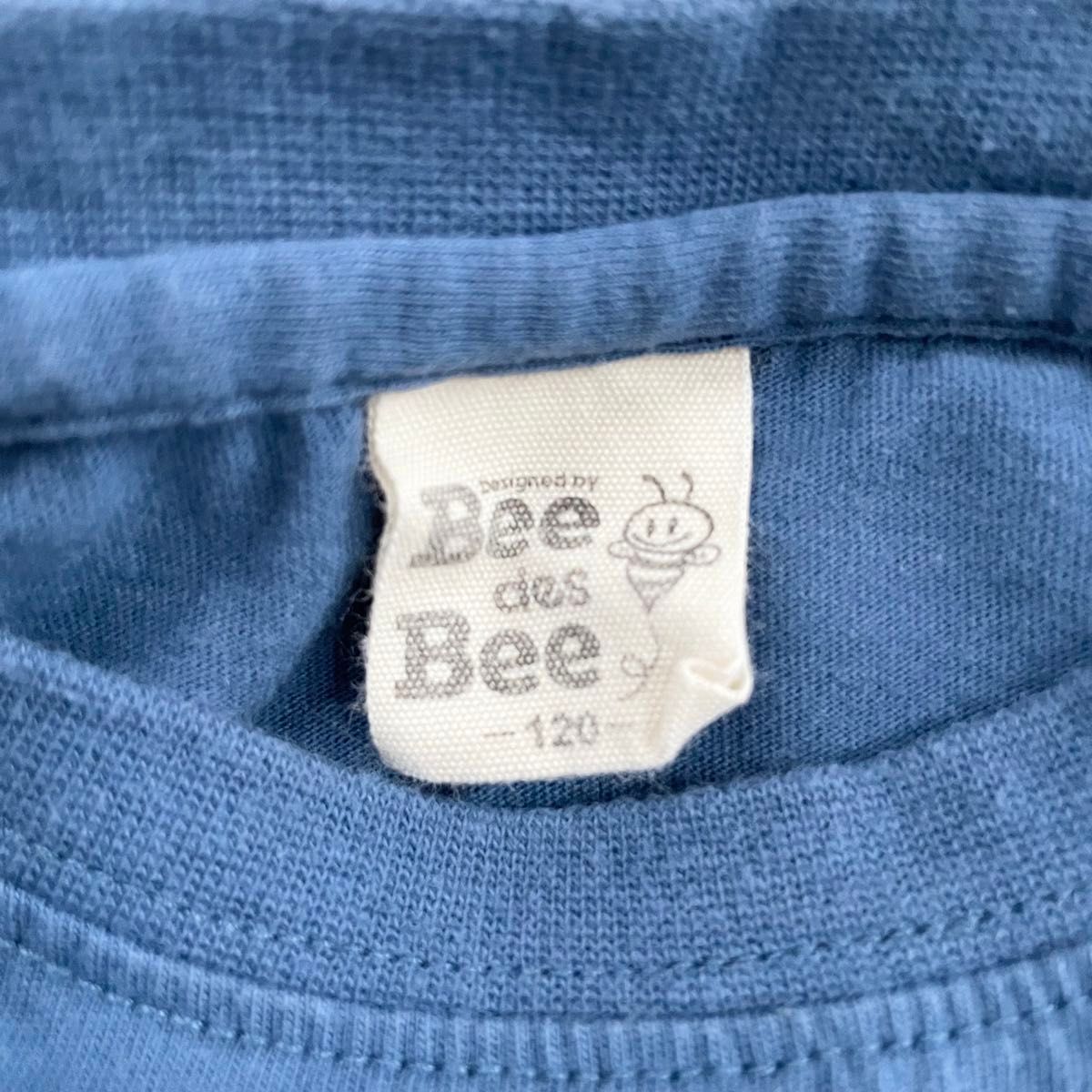 Bee des Bee(ビーデスビー) 長袖Tシャツ ロンT ネイビー 120cm