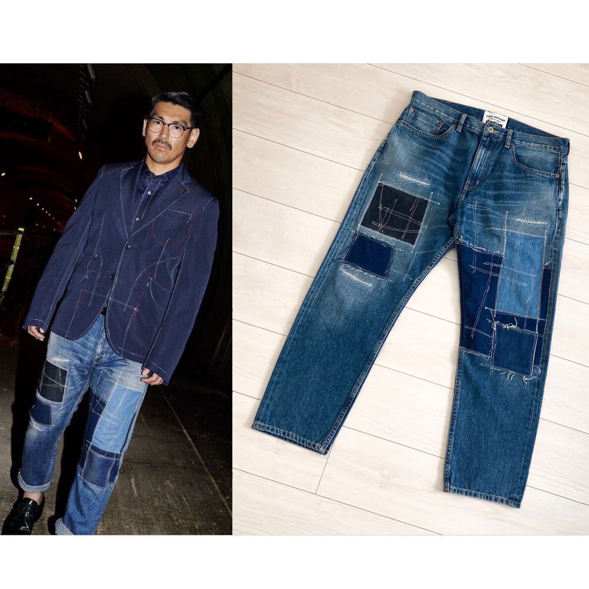 JUNYA WATANABE denim パッチワークデニム ジュンヤ ワタナべ マン コムデギャルソン MAN eye COMME des GARCONS HOMME PLUS new manual_画像1